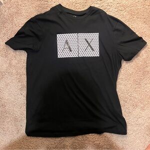 NEW! ARMANI EXCHANGE Black Graphic T-Shirt